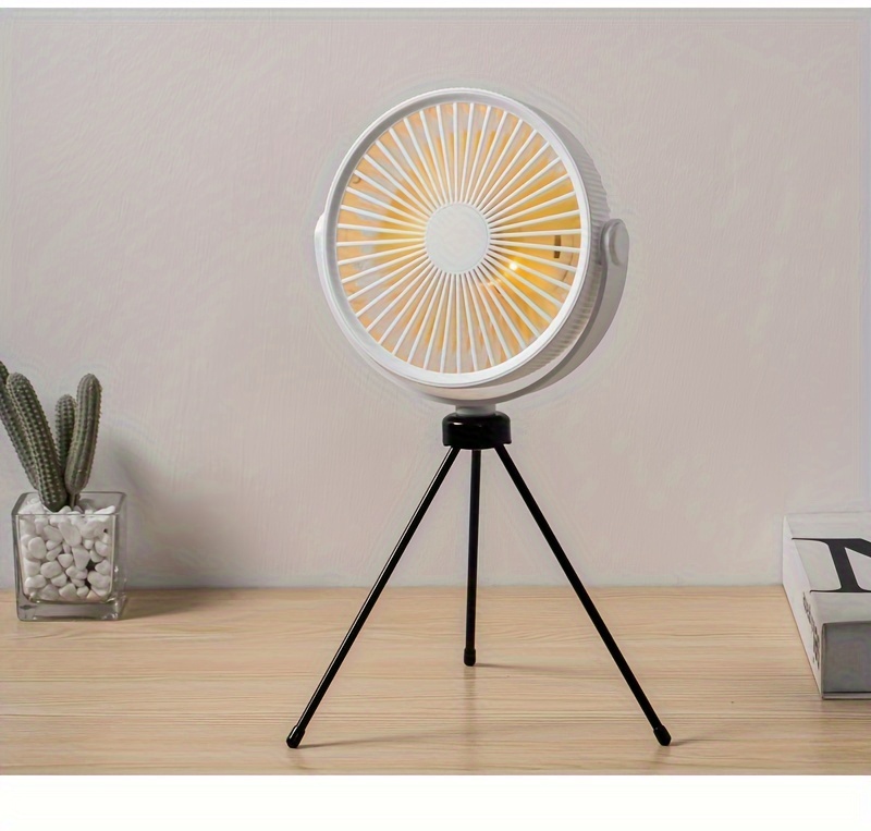 1pc portable tripod table fan high velocity usb desk fan   abs material easy to carry design for outdoors home use details 13