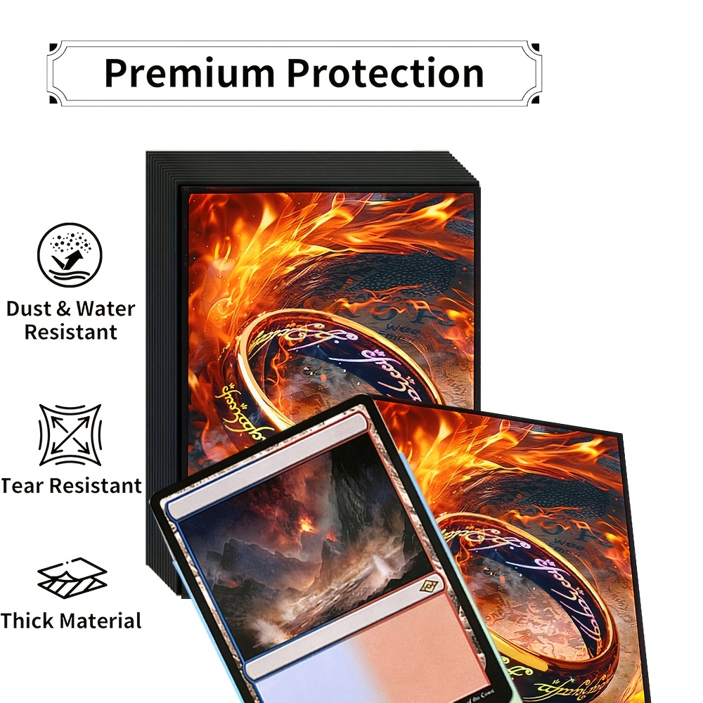 cheap mtg card sleeves Eschaton Transparent Micro Film Technology For Anit MTG Card Sleeves 100CT (Crimson
