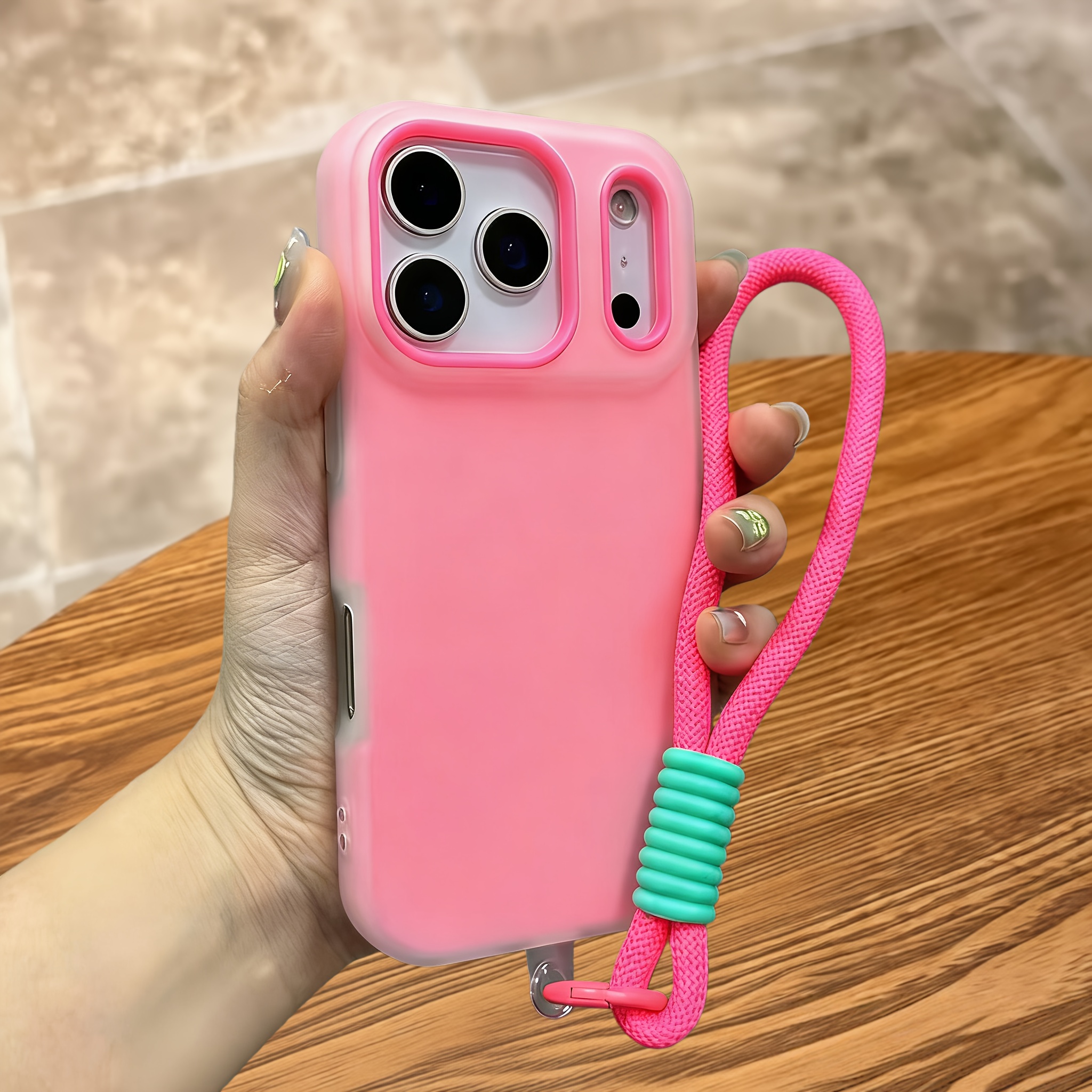 TEMU Funda para teléfono: Carcasa a morado taro para Apple iPhone 17, estilo gelatina dos en uno para iPhone 16 Pro Max/17 Pro Max, nuevo producto