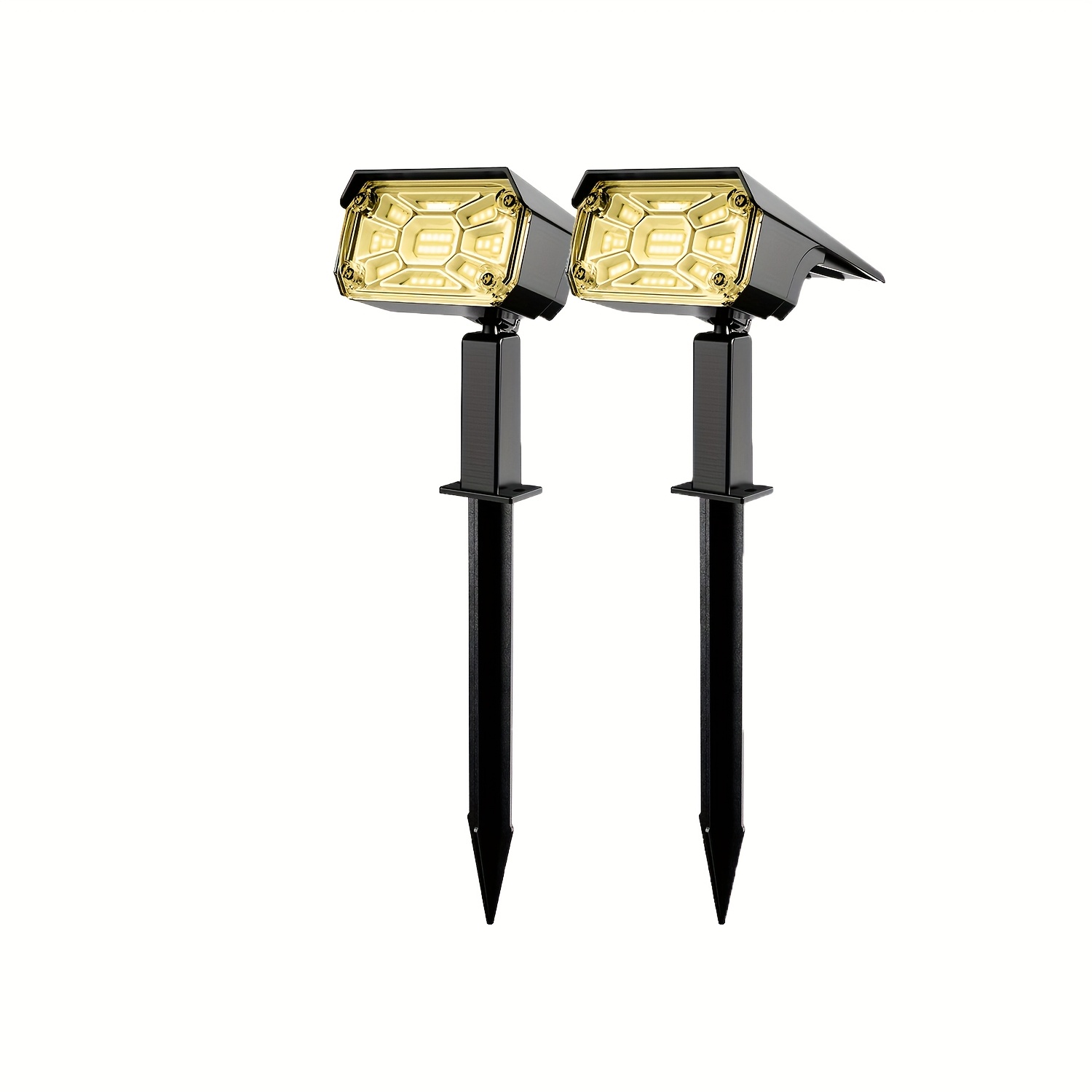Solar Landscape Spotlights Outdoor, 38 Lighting , Ip68 Solar Garden Garden Spotlights For Outdoor Landscape Decoration Of Gardens, Courtyards, Lawns, Parties, Driveway Pools (cold White/warm White)
