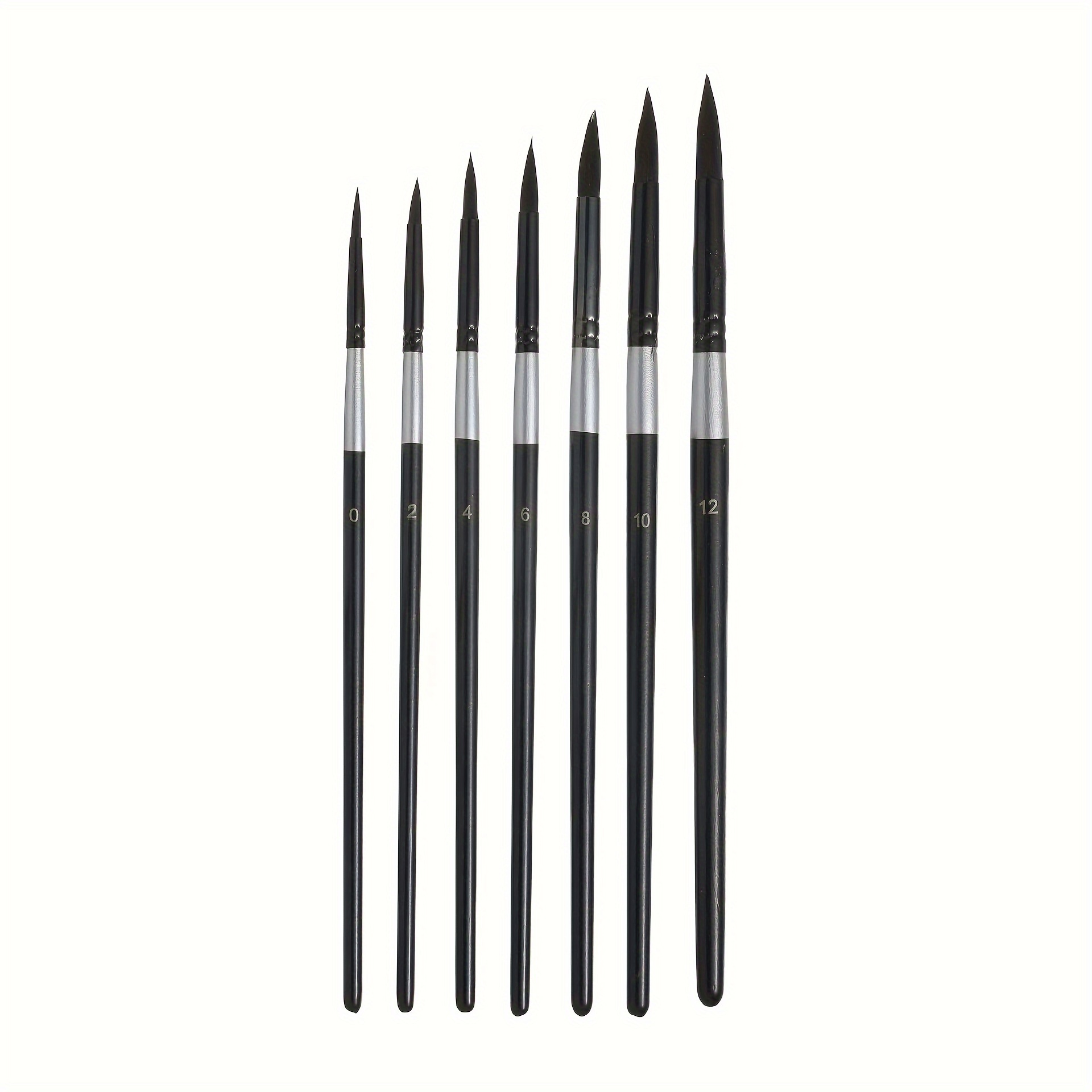 

Black Swan 7pcs Watercolor Brush Set - Premium Squirrel Bristles, Ideal For Artists & Beginners, Acrylics, Inks & Powders, Luxurious Black Swan Handles