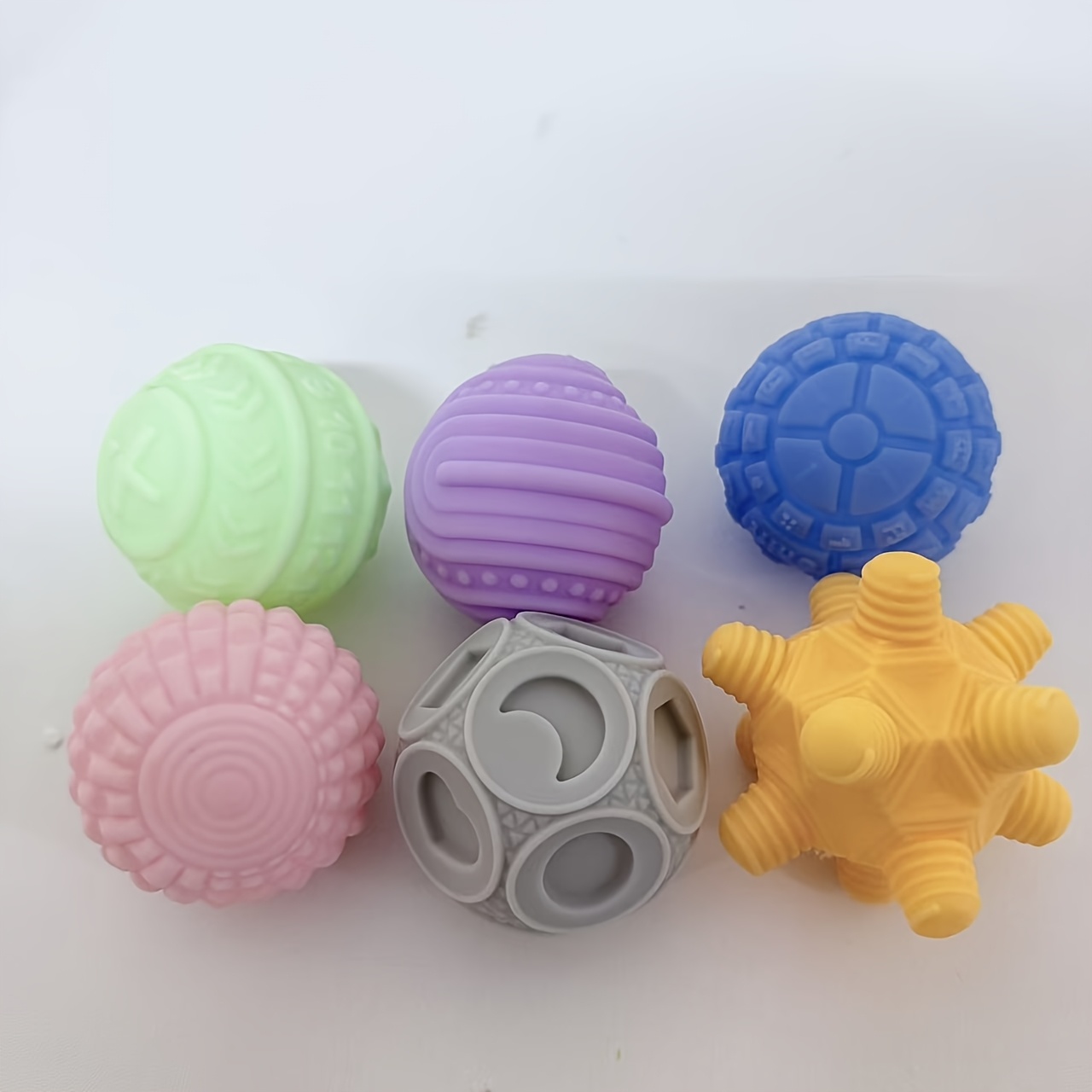 Oxybul Sensibul – 6 Balles Sensorielles – Textures Variées – Ø 6 Cm – Dès 6 Mois – Motricité Fine Et Coordination