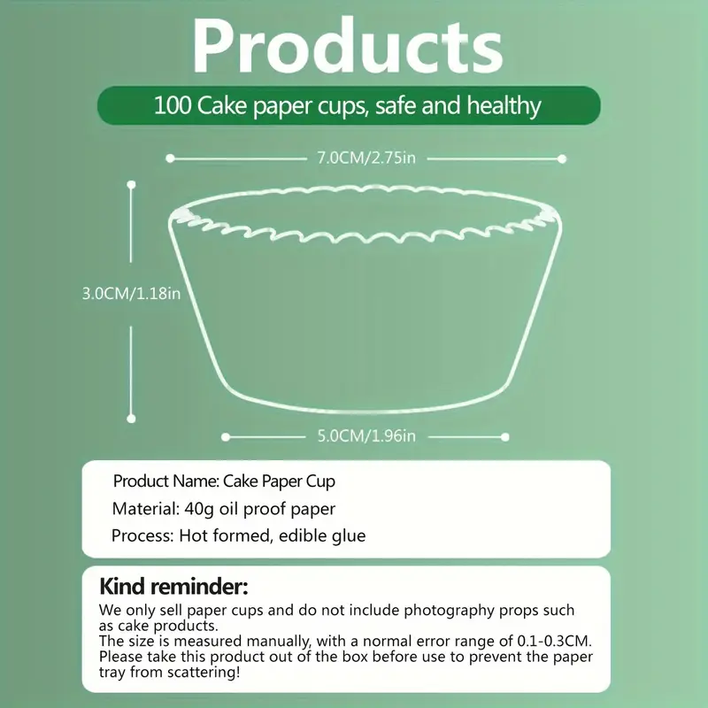 100 pack greaseproof paper cupcake liners mothers day themed flower pattern high temperature resistant convenient hygienic baking cups for muffins and desserts Product details 5