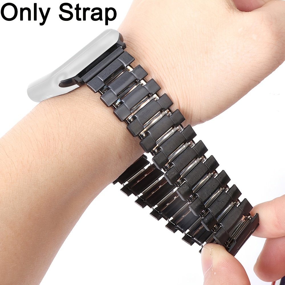 E-shop Edelstahl-Armband mit dreifach geflochtenem Stretchband, kompatibel mit Apple iWatch Serie 11, 10, /2/1, 9, 8, 7, SE, 6, 5, 4, 3, 2, passend