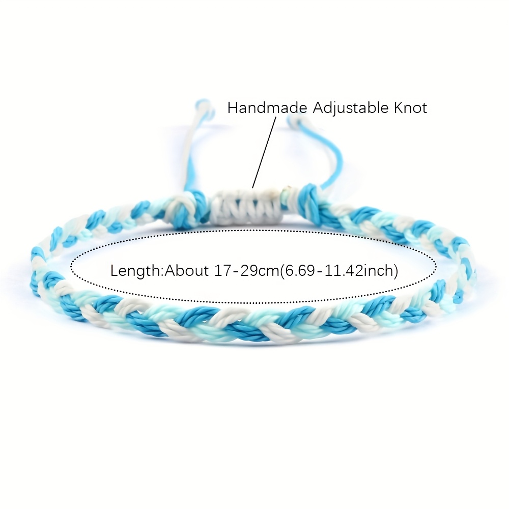 Boho Friendship Bracelet Vintage Style Triple Braid Knot