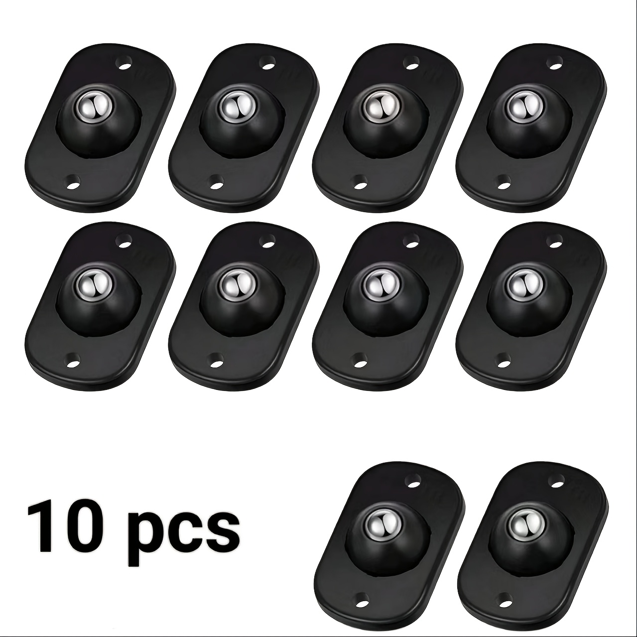 E-shop 6/10 Stück Rollen, selbstklebende Mini-Rollen für Arbeitsplatten: Mini-Rollen für kleine Geräte, Mülleimer, Aufbewahrungsboxen und mehr