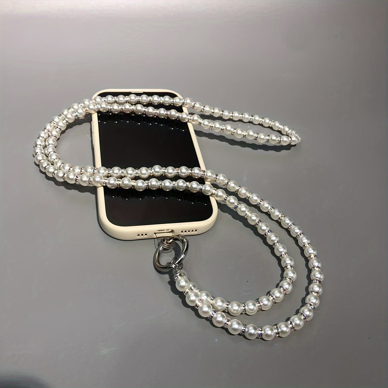 1 modische handy-schlinge aus leder mit langer kette. die verstellbare  lnge der handykette betrgt 137 cm, das abnehmbare umhngeband eignet sich  als multifunktionales zubehr fr eine schulter - handys & zubehr - Temu