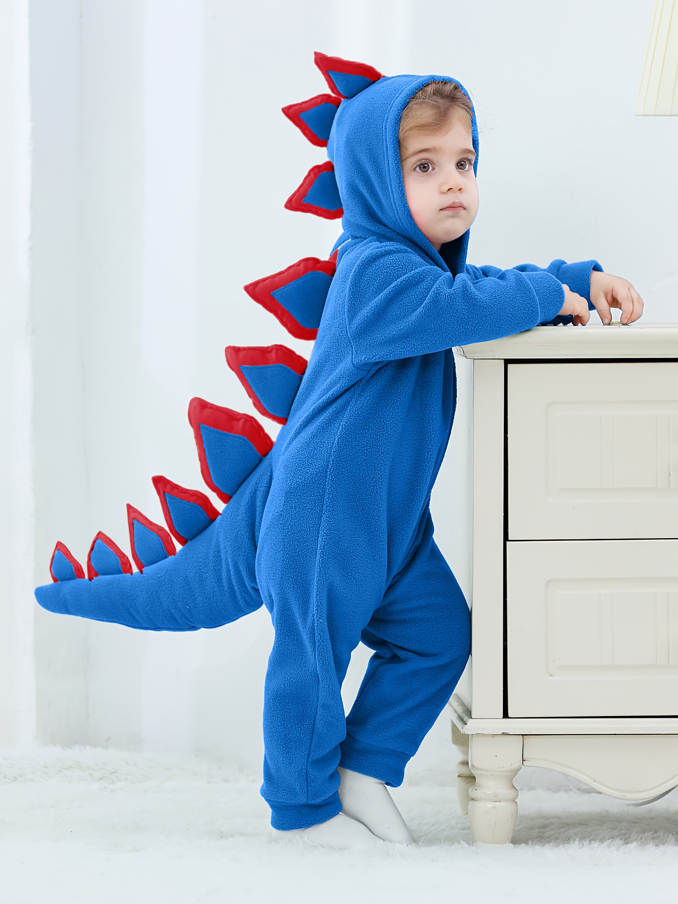 exclusive Infant Baby Spring/Autumn Dinosaur Hooded Romper with 3D Tail Design, Suitable for Daily Wear and Photo Shoots 10 exclusive Infant Baby Spring/Autumn Dinosaur Hooded Romper with 3D Tail Design, Suitable for Daily Wear and Photo Shoots - Image 10