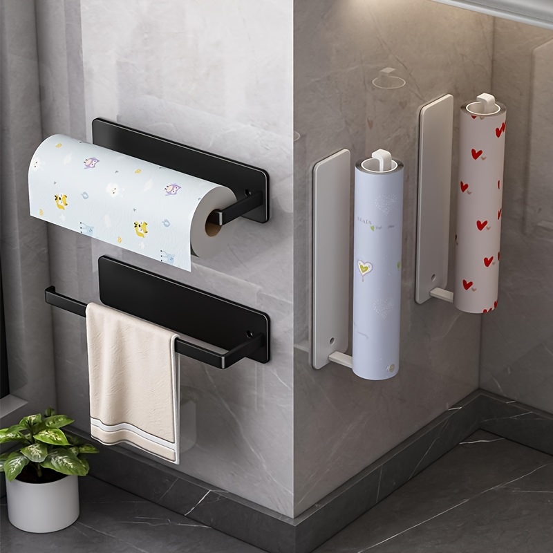 Kchenzellenhalter, nicht perforierter Schrank Rollenpapierhalter  Aufbewahrungsregal, Kchenzellen Folienhalter Aufbewahrung Hngeregal