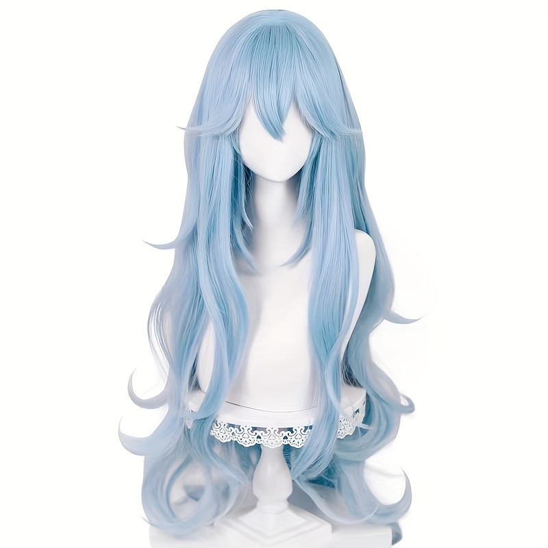 one wig suitable everyone lolita style sky blue big Temu Ireland