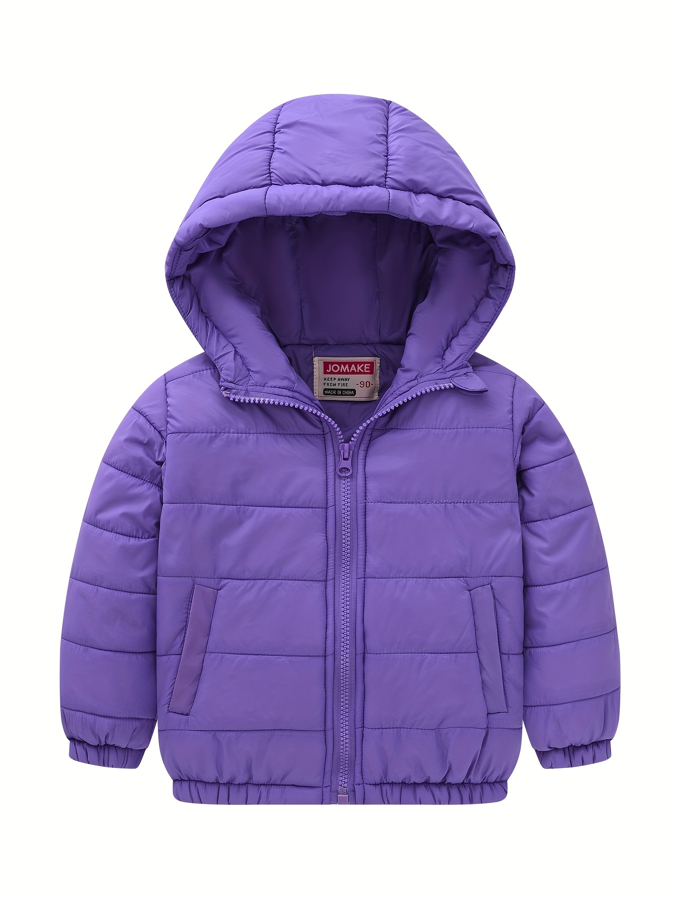 JOMAKE Girls' Lightweight Hooded Jacket, Soft Winter Outerwear
