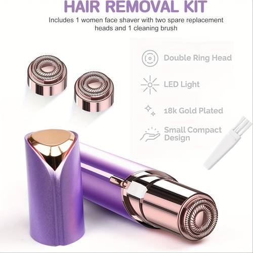 facial hair trimmer for women hair trimmer device portable womens for lip chin with usb colors white blue purple
