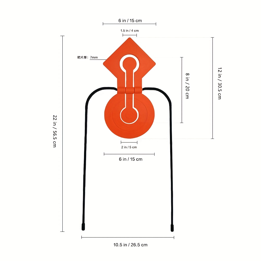 7mm Modular Combination TPU Shooting Spinner Target