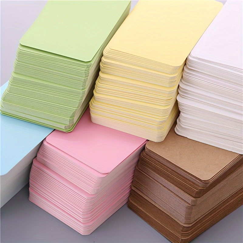 

100pcs Blank Kraft Paper Business Card - Mini Craft Cardboard For Message Notes, Festival Gift Tags, Diy Projects