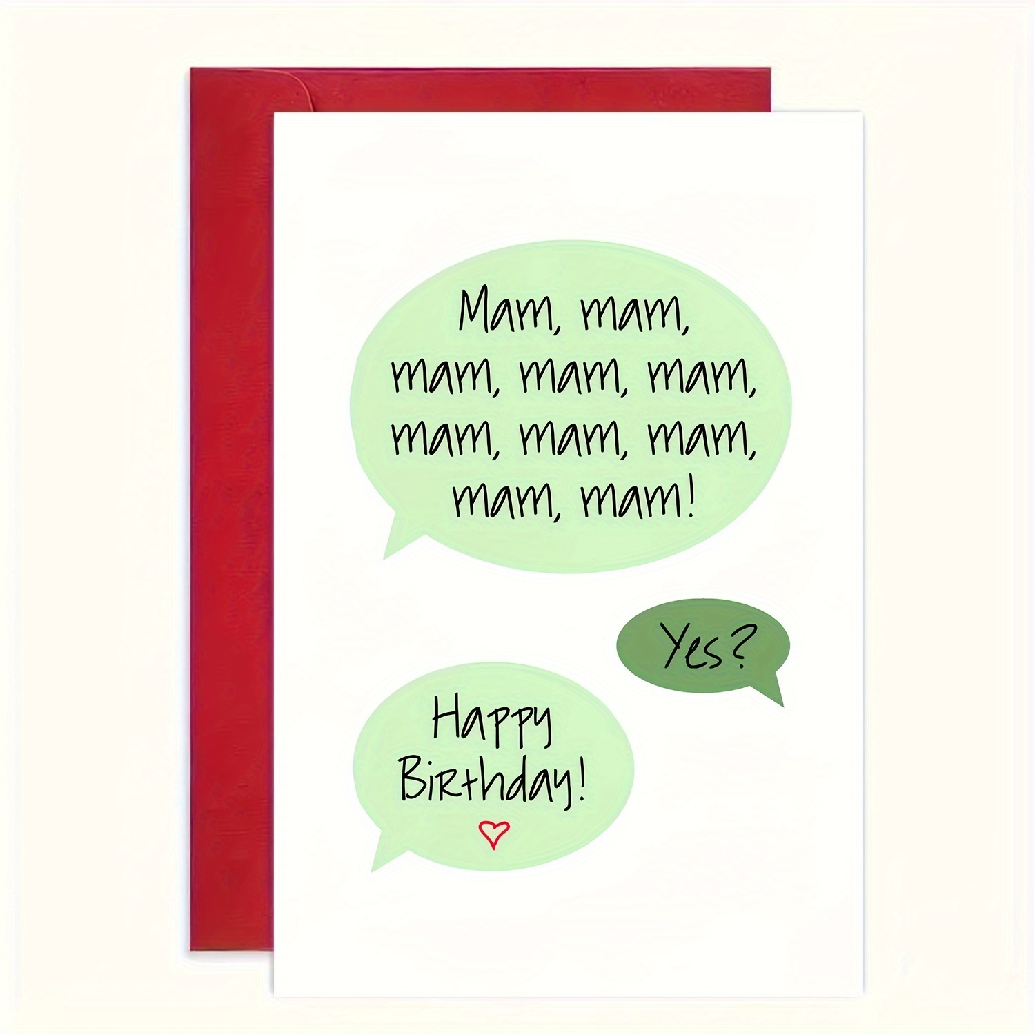 Geburtstagskarte Für Mama 'This Much' – 13x21 Cm, Hochwertiger Karton, Inkl. Rotem Umschlag