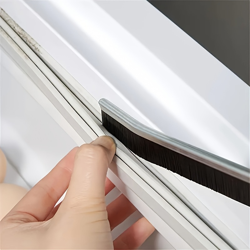 Hard-bristle Grooved Cleaning Brush, Multi-functional, Suitable for Kitchen, Bathroom, Bedroom, and Living Room, No Power Required, Durable Dust Removal Tool, Suitable for Tiles and Windows