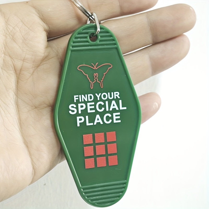 1pc Hotel Keychain Key Holder Horror Game Plastic Key Tag Car Keychain Bag Pendant Gift For