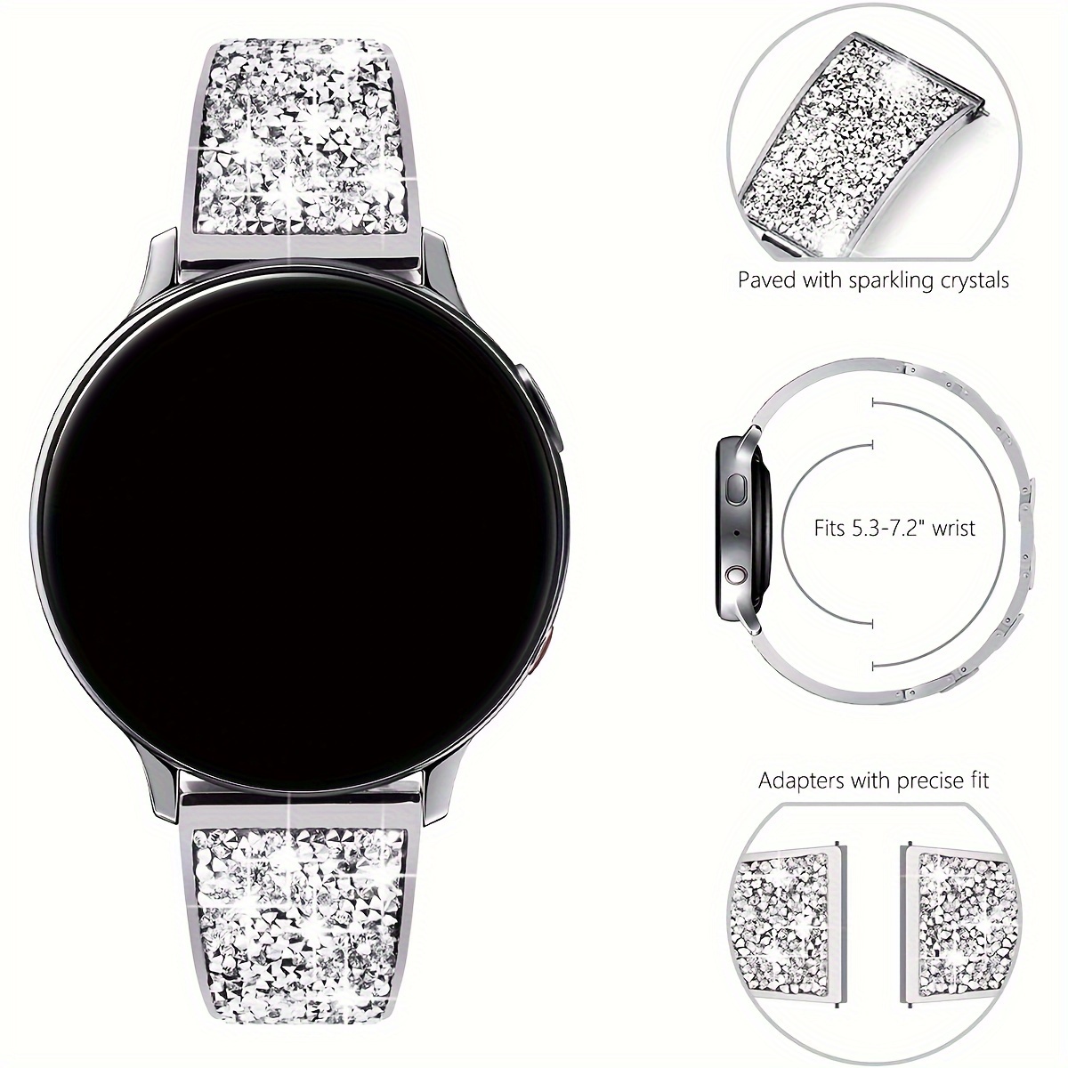Bandas Metal 20mm/22mm Compatibles Galaxy Watch 3 41mm/45mm - Temu