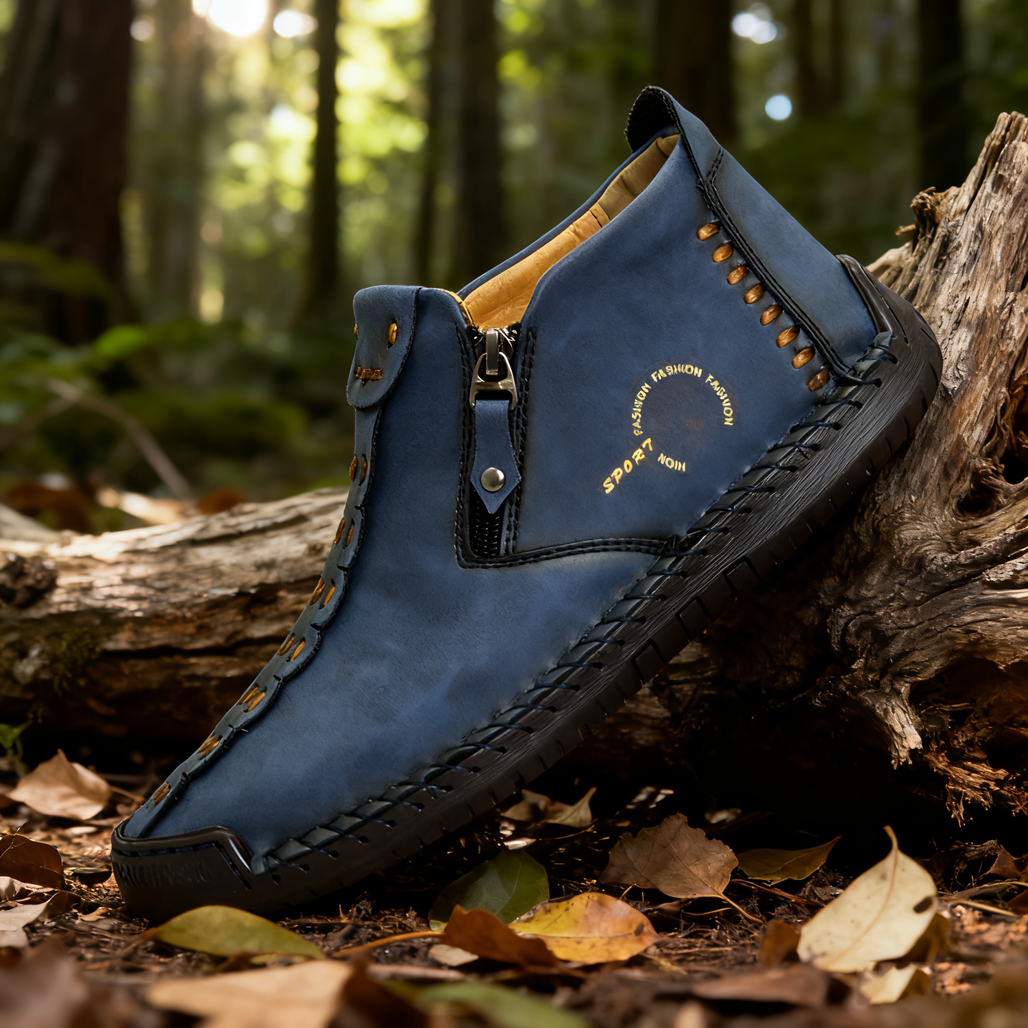 Image of Men's Plus Size Boots, Handmade Men Shoes