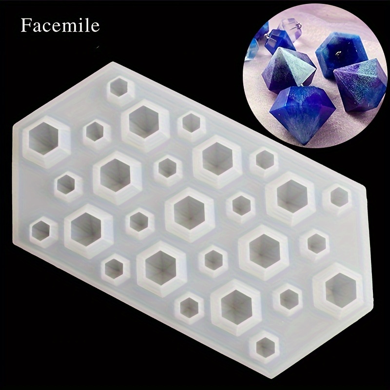 Clear Quadrilateral Silicone Mold For Keychains & Pendants - Irregular Shape, Epoxy Resin Casting Tool