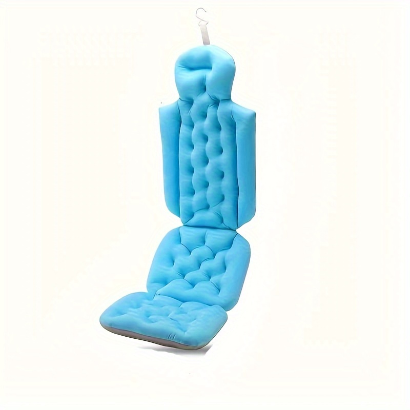 Bathroom Non-slip Mat, Whole Body Bath Pillow Mat, Super Soft Bath Mat, Back And Neck Support Mat, Non-slip Suction Cup, Storage Hook