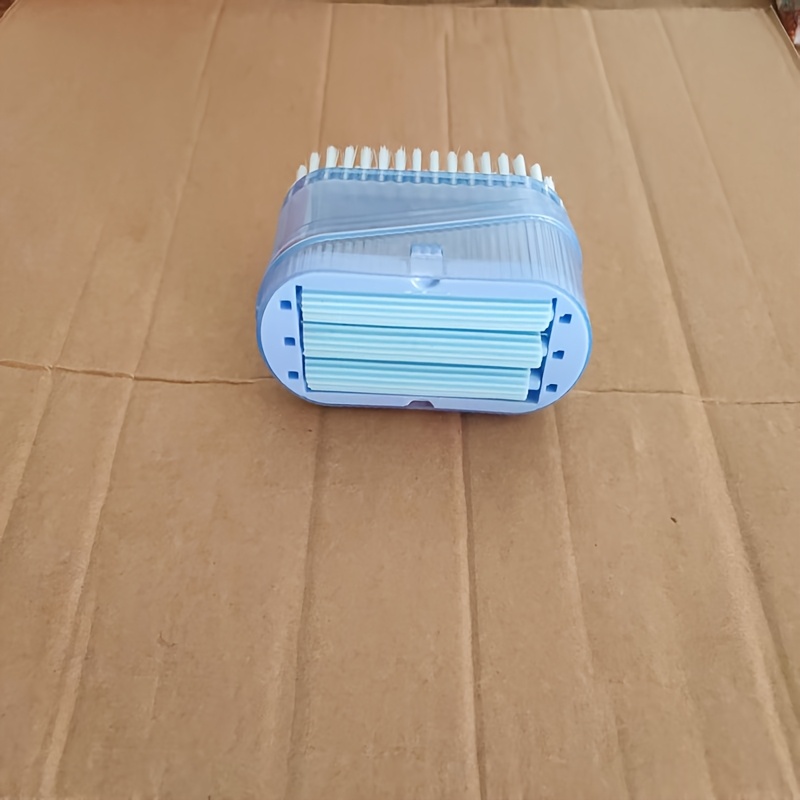 Soap Foaming Brush 2-in-1 With Roller No-hand Scrub Shoe Brush Multifunctional Soap Drain Storage Box