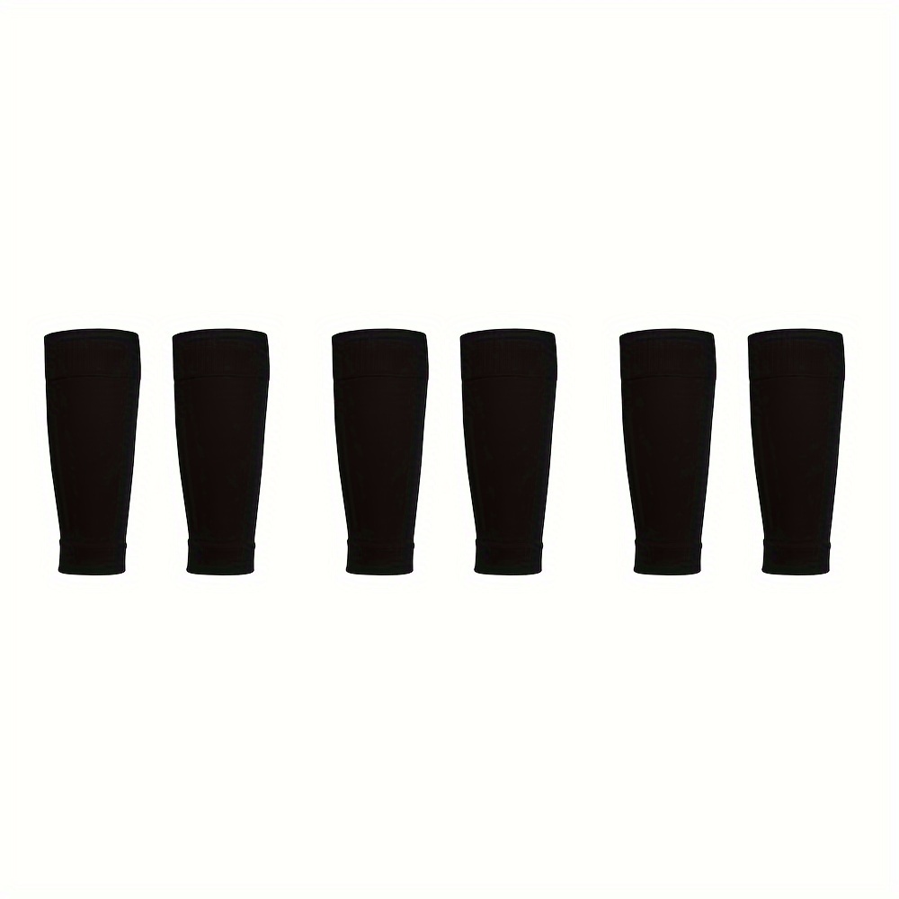 Image of 3 Pairs Men's Soccer Leg Cover Warmers Breathable And Soccer Leg Warmer Plate Sleeves, Football Accessories