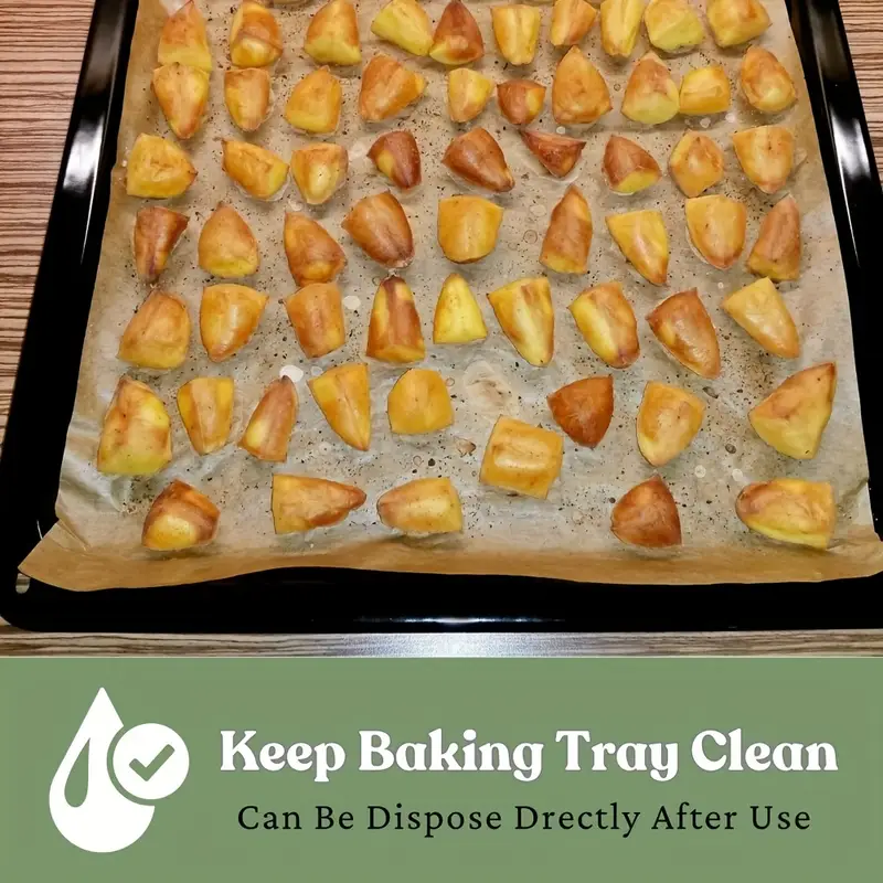 50 100 200pcs unbleached parchment paper baking sheets 9x13 inches non stick precut baking parchment baking grilling air fryer steaming bread cup cake cookie Product details 3