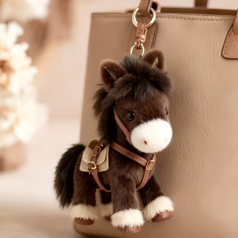 zodiac horse mascot keychain charm a cute horse pattern with   inspired details as a portable decorative pendant and practical key accessory that symbolizes good luck   and holiday     Product details 4