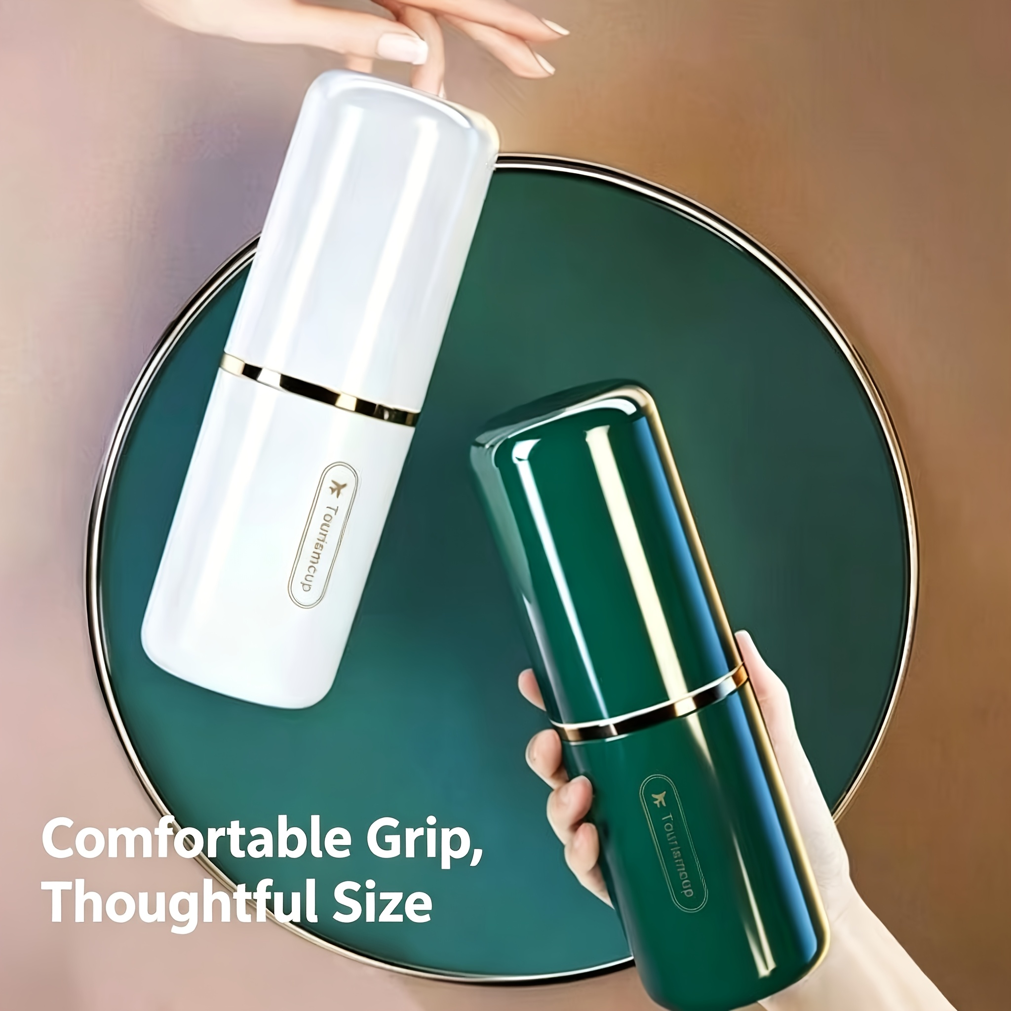 2pcs Multifunctional Portable Toothbrush Travel Cup Set