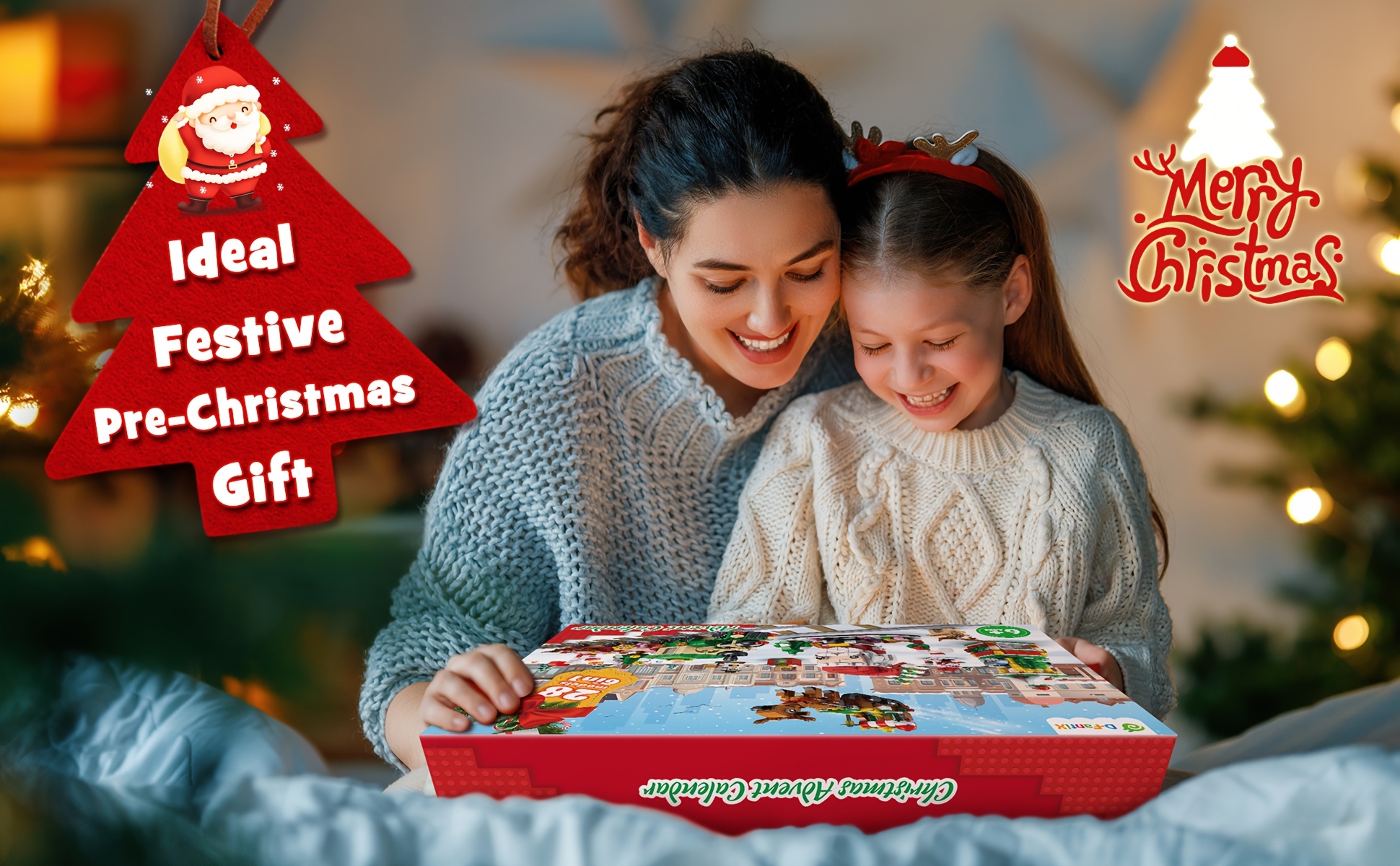 D-FantiX Christmas Advent Calendar 2024 For Kids, 24 In 4 Building Blocks Toy Sets, 24 Days Christmas Countdown Calendar, Xmas Gift For 6-12 Years Old Boys Girls Teen, Christmas Stocking Stuffers Kids