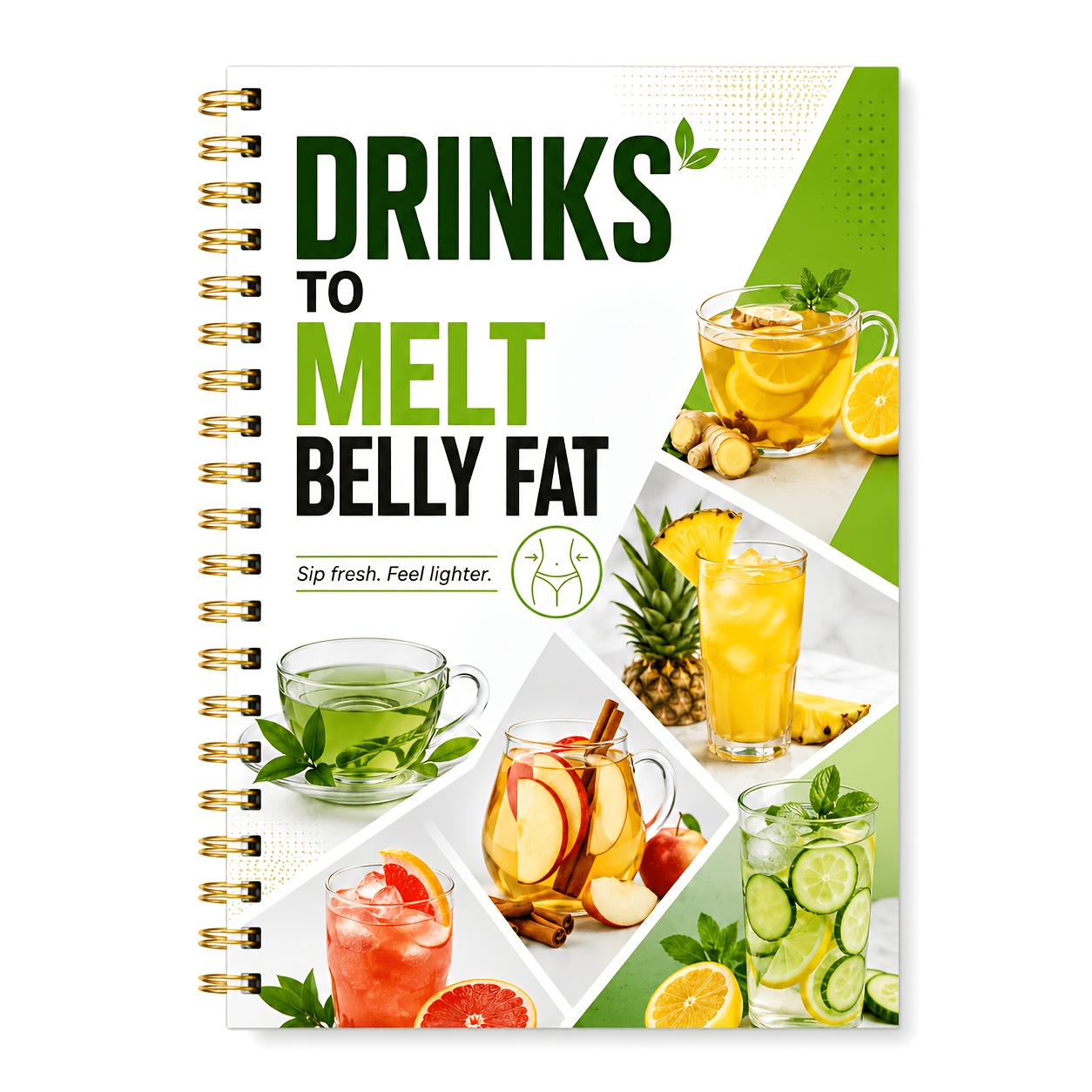 TEMU 5.5"x8.3" Fruits And Vegetables Fat-burning Drink Pairing Journal, Recording Herbal Tea And Making , Care Record, Natural Slimming Fruit And
