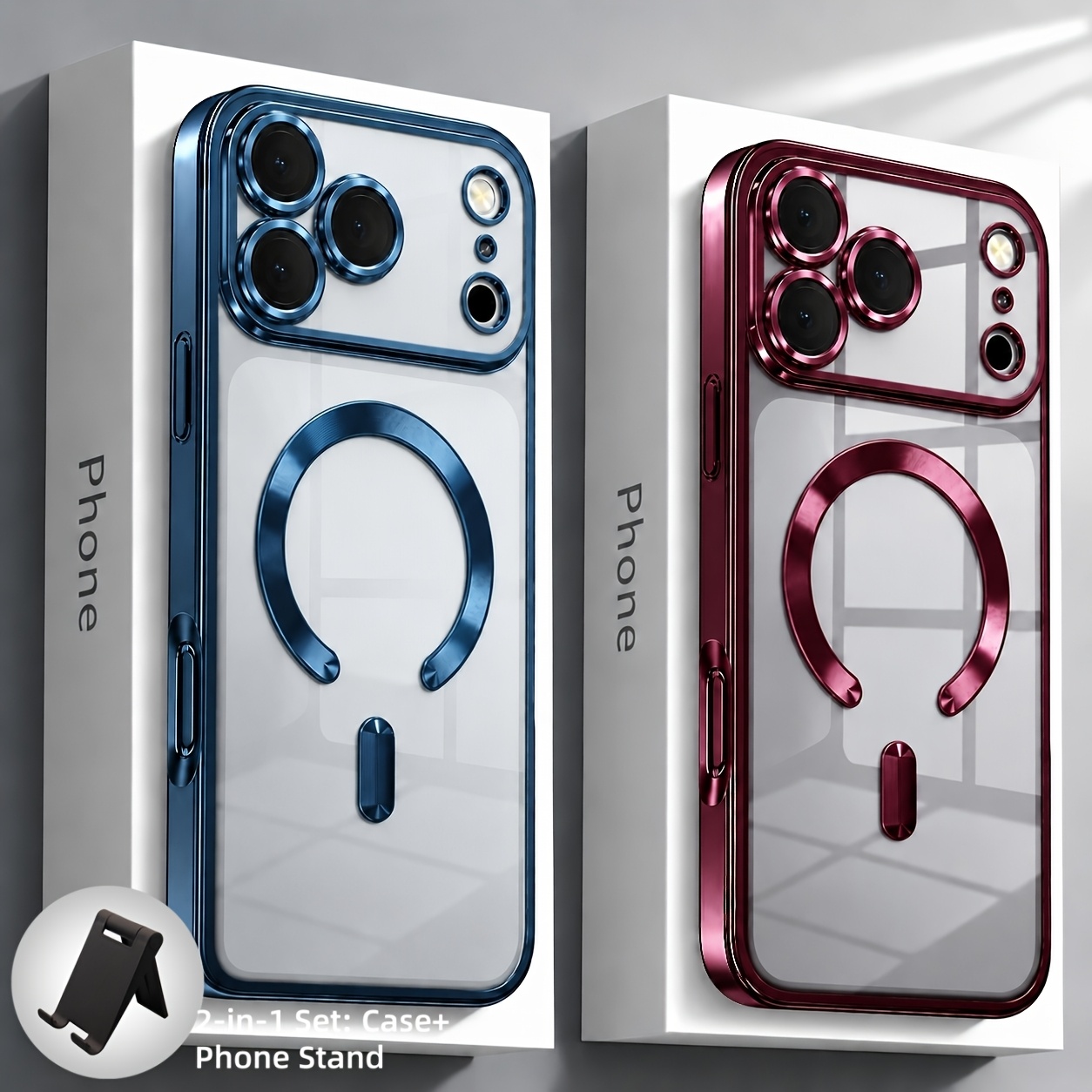 Capa de Celular: Conjunto 2 em 1: Capa + Suporte para Celular 3