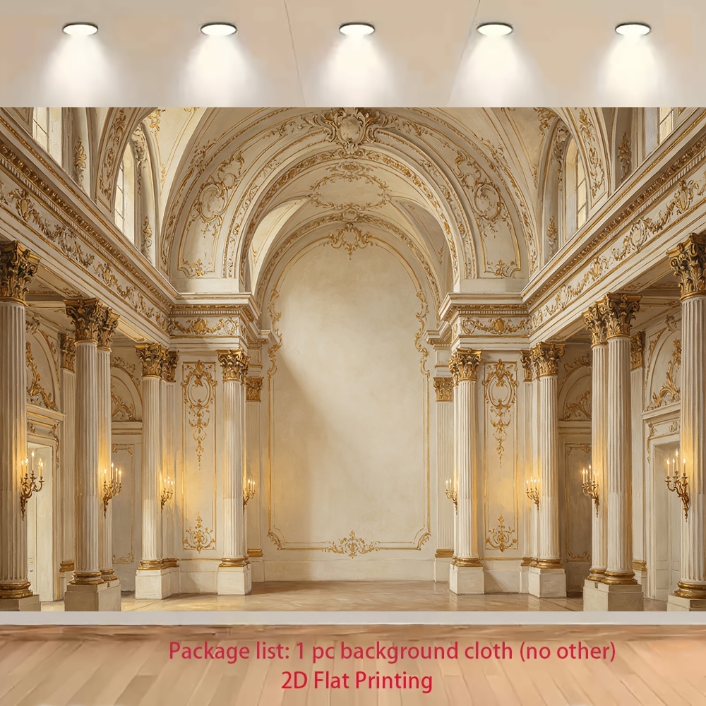 Luxury Arched Hall Vintage Wall Panel Backdrop