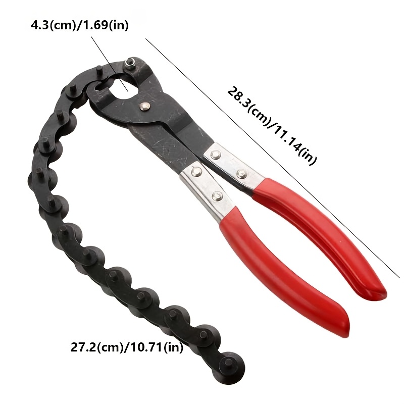 TEMU 1 Set Of Chain-type Exhaust Tailpipe Shears, Heavy-duty Manual Exhaust Pipe Shears Suitable For Automotive Repair