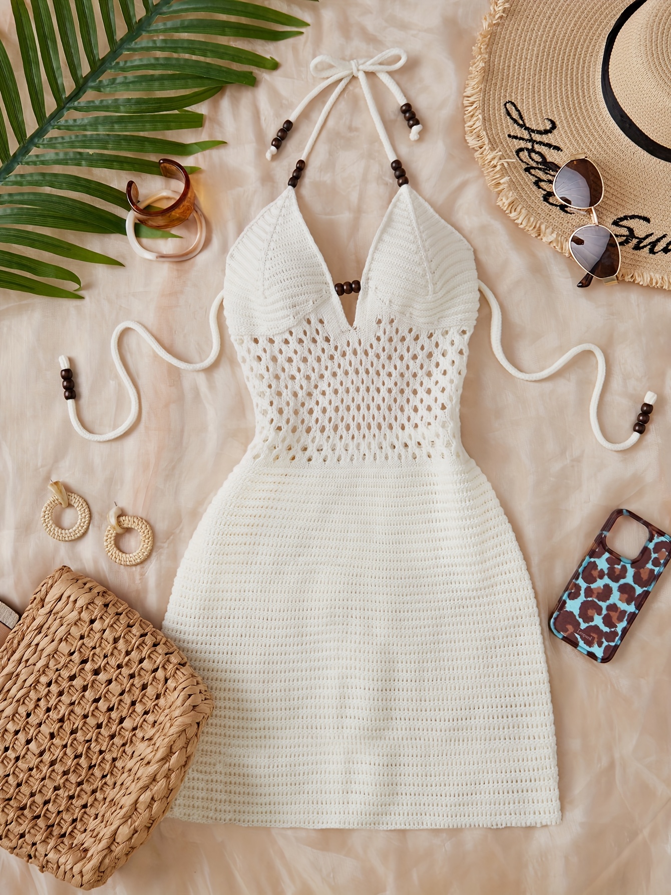 white midi dress for women ROVE Lightweight Cotton Tiered Dress