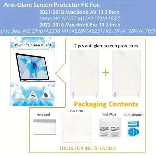 matte protector for 13 inch 2016 2022 1 and 13 inch 2018 2020 anti glare anti fingerprint matte a2289 a2251 a2159 a1706 a1989 a2338 a1932 a2179 a2337