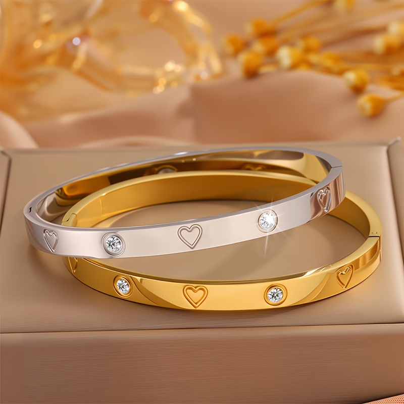 3pcs Vintage Stretch Heart Design Jewelry Set