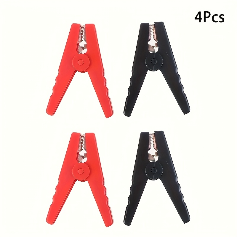 TEMU AGASHE Lot de 4 pinces robustes, pinces métalliques à fil, pinces à câble, pinces d'isolation automobile, modification de voiture