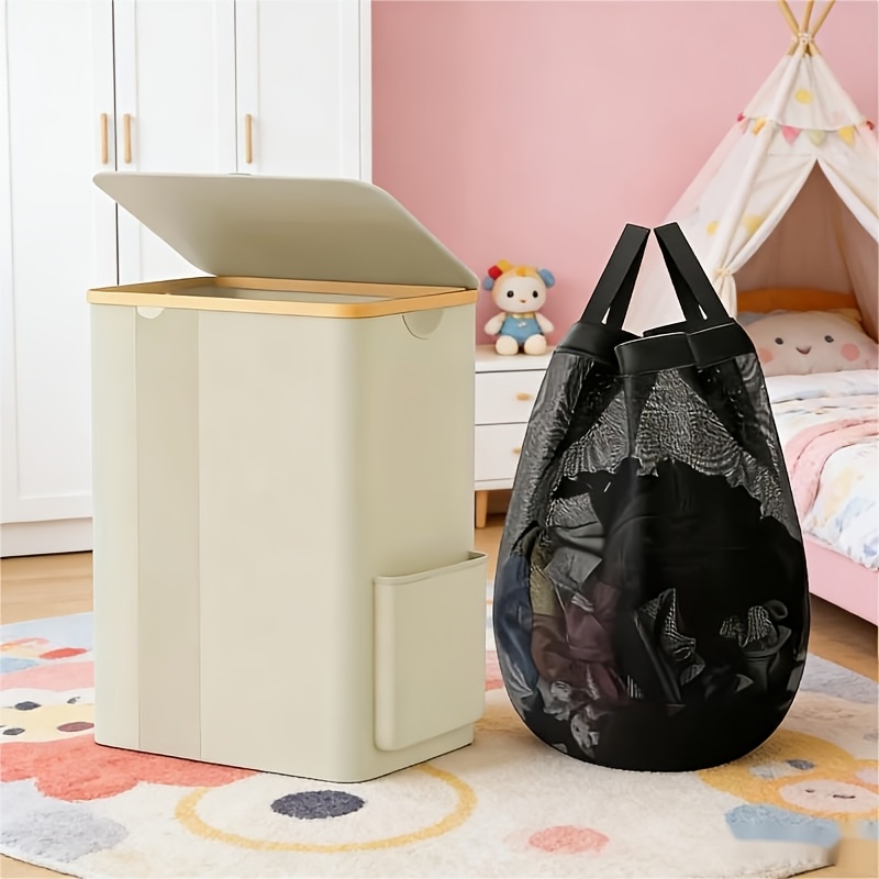 100l Large Bamboo Foldable Rectangular Storage , 1 Hand Held Bags With Heavy-duty Storage Box, Suitable For Glass, Plastic Bottles, Kitchen, Storage - Design, And Event Durable And Sturdy Structure