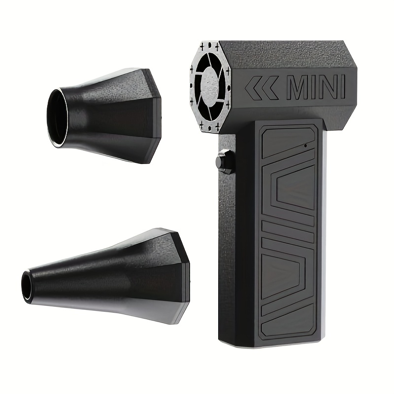 TEMU 90000prm/130000rpm 2in 1 Blower Fan+vacuum Cleaner Usb Charging Wireless Turbo Fan Cable 4 Levels Of Wind Speed Light And Portable For Car