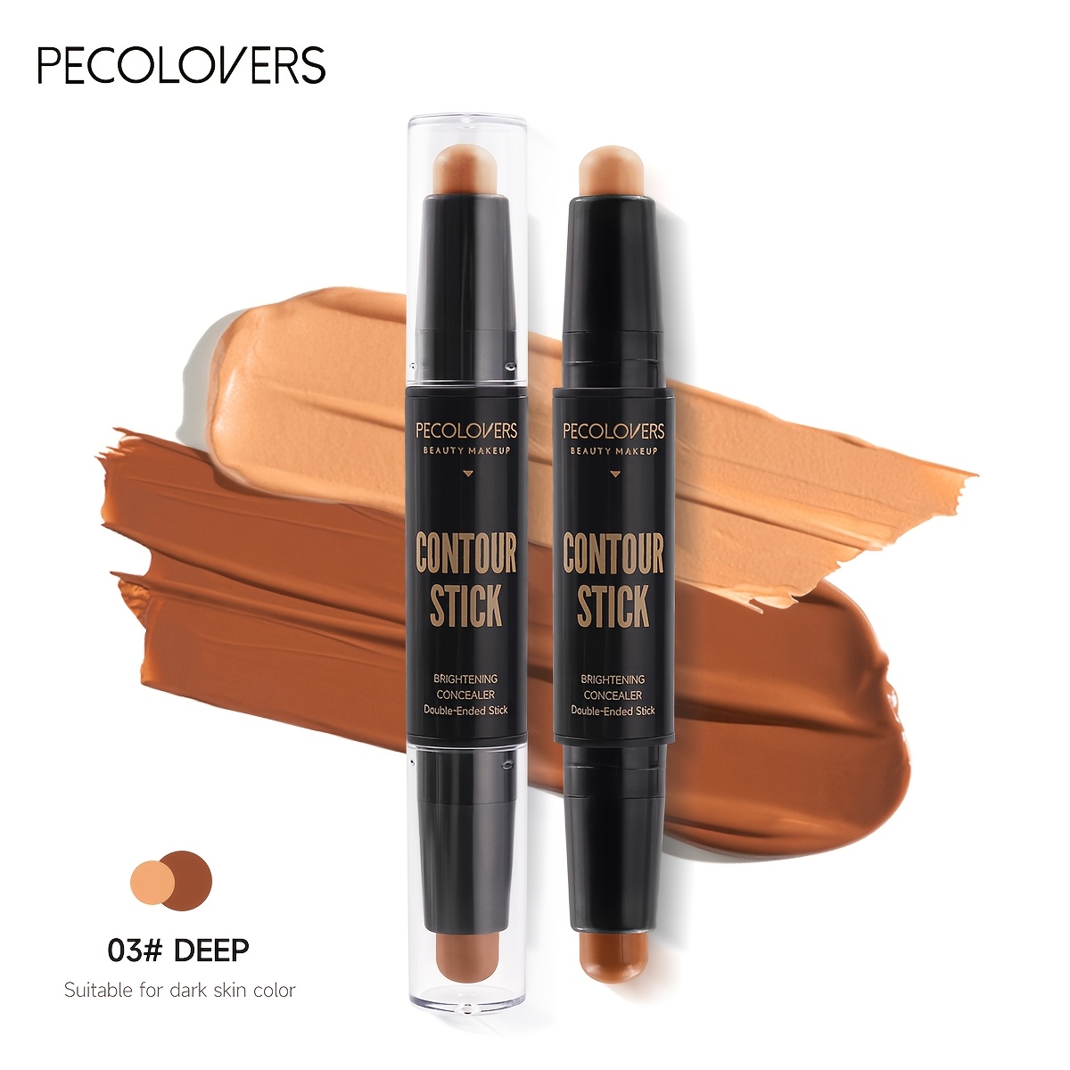 Double-head Highlight Contour Long-lasting Waterproof Brightening Contouring Bronze Stick Foundation Makeup Pencil Cosmetics