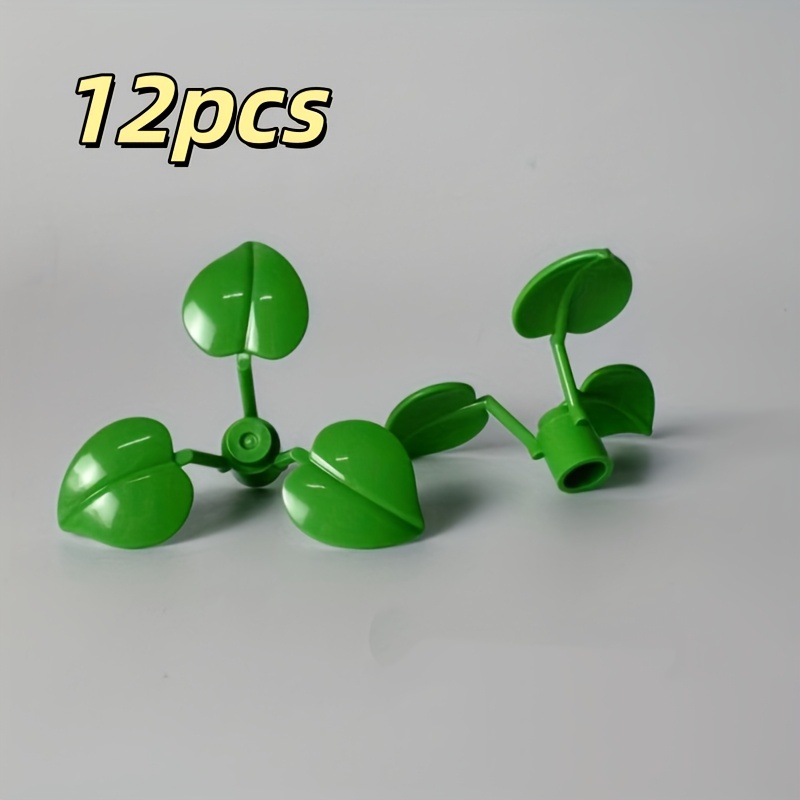 12pcs Clover Plant Leaf Building Blocks Additions Toy