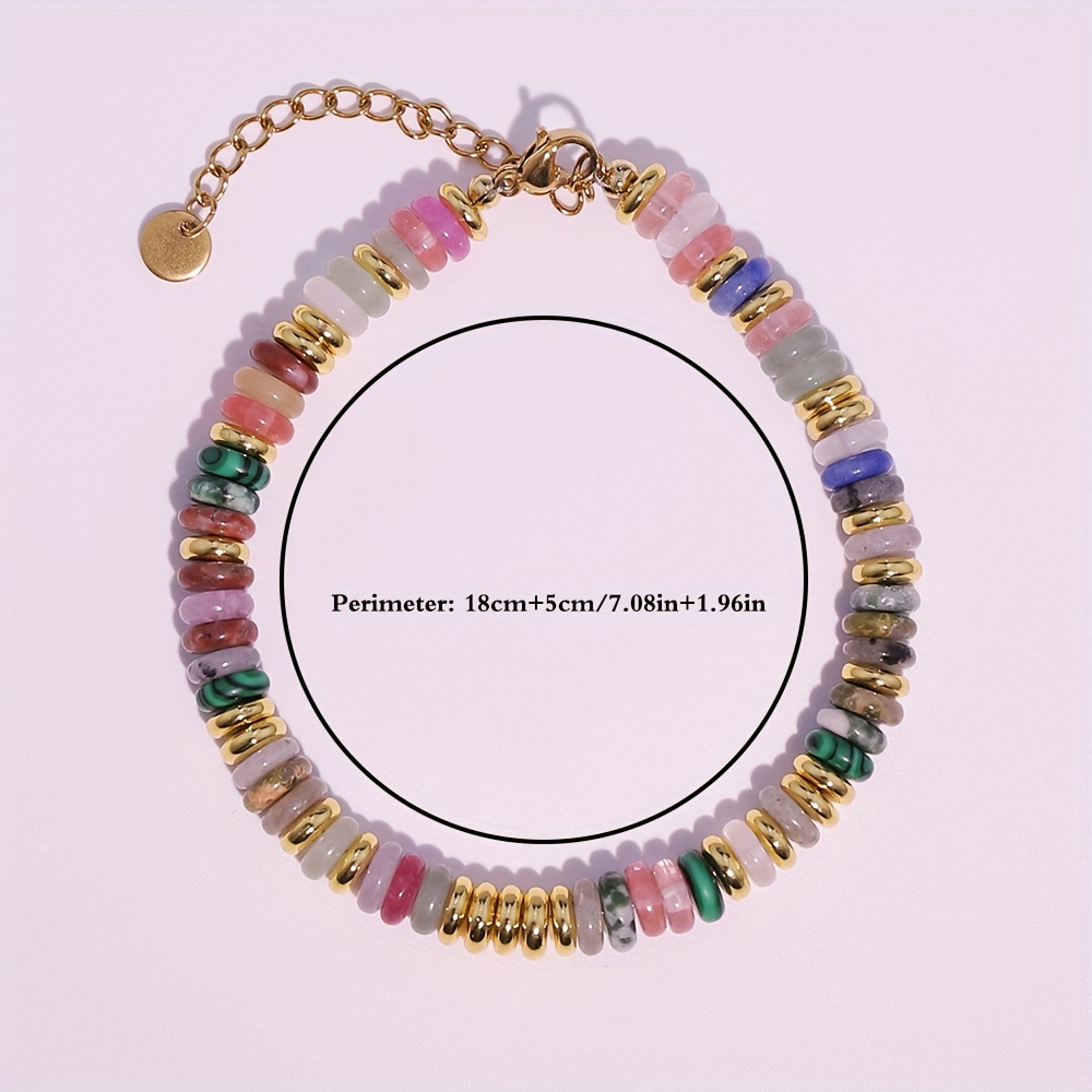 Boho Style Stone Bracelet Colorful Accessory for Women