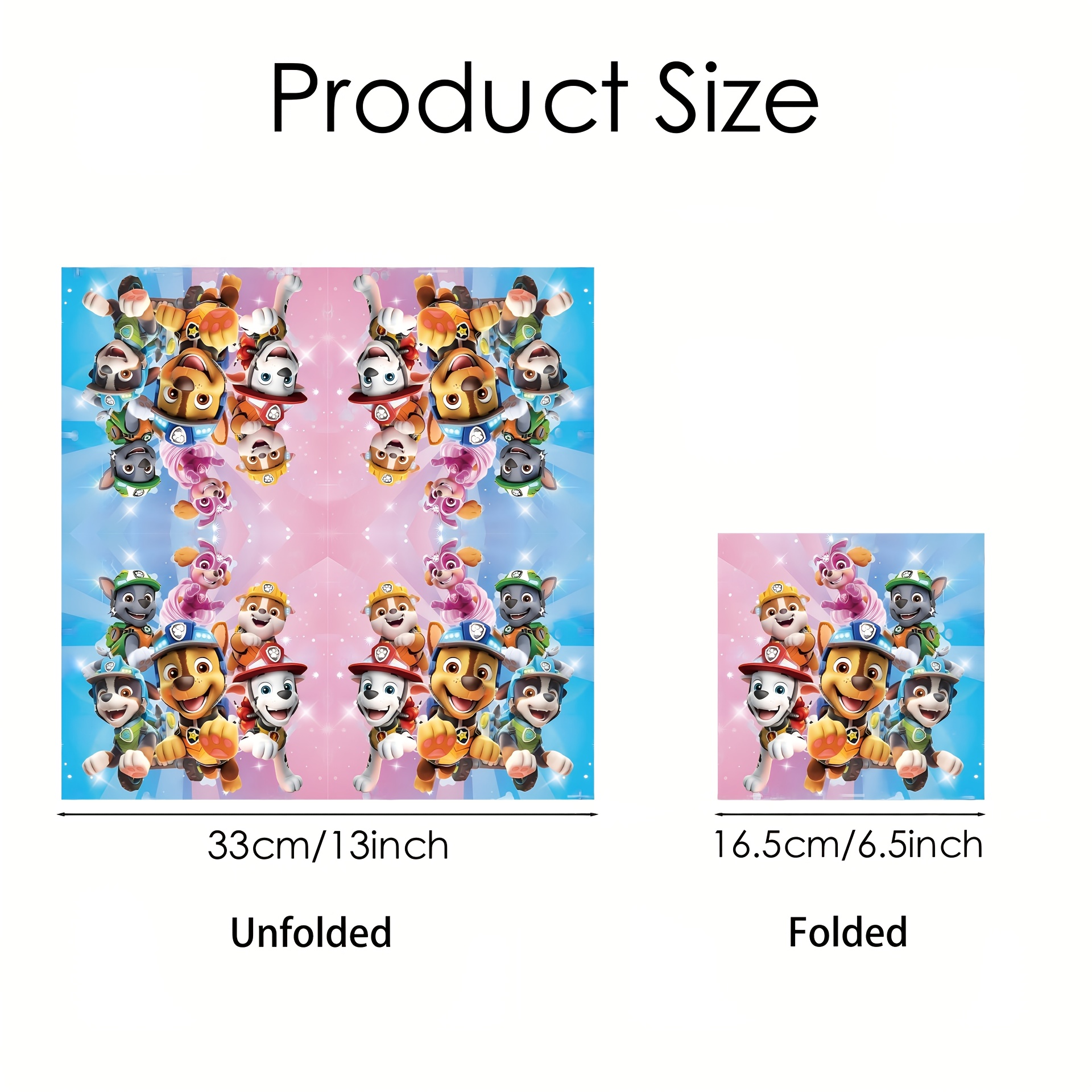 E-shop PAW Patrol Partyzubehör - Offiziell lizenziert, Chase, Rocky, Zuma & Rubble Motiv Einweg-Papierhandtücher mit ikonischen Hundemotiven &