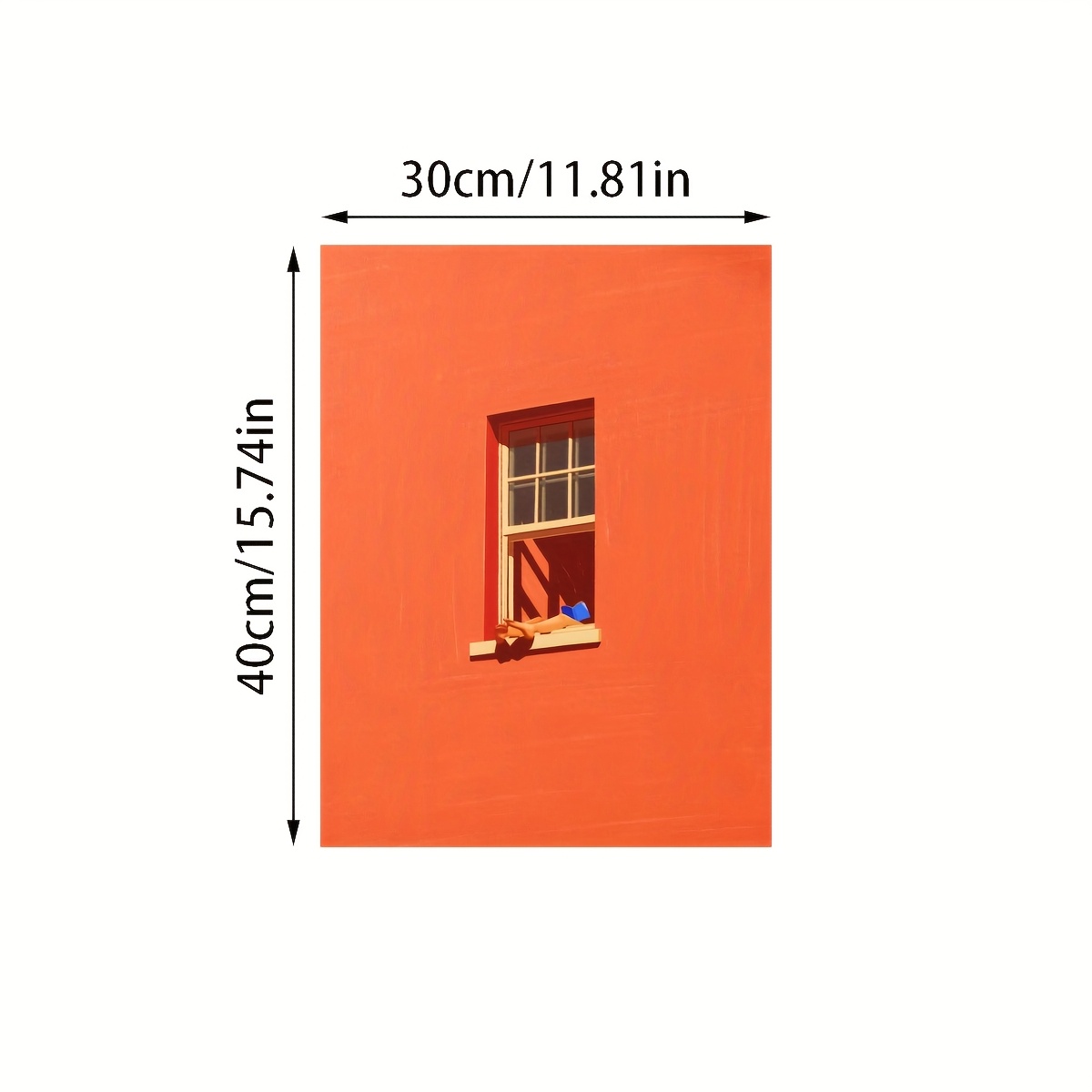 TEMU 1 Stück Ungerahmtes Minimalistisches Wasserdichtes Leinwandbild - Lebendiges Oranges Cartoon-Buchdesign, Moderne Klassische Deko für Wohnzimmer,