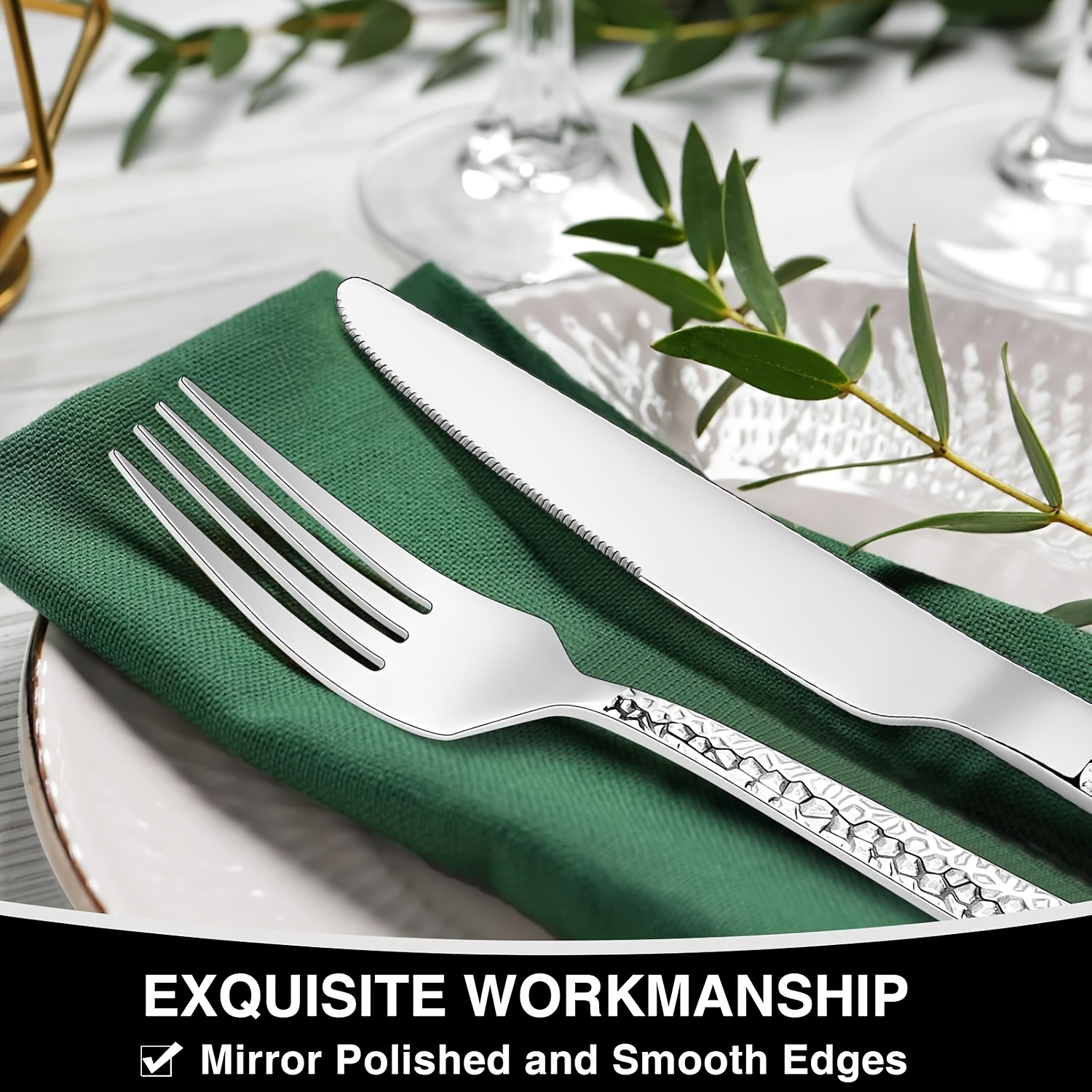  silverware set, 40- stainless square flatware set for 8- grade tableware cutlery set, utensil sets for  ,  , dishwasher safe, cutlery sets for dining, cutlery sets for dining table, cutlery, kitchen utensils, dining essentials, elegant flatware, modern cutlery, durable silverware, rustresistant cutlery, flatware collection, stainless steel silverware set, forks and spoons set,   stainless clearance, silverware set with organizer Product details 2