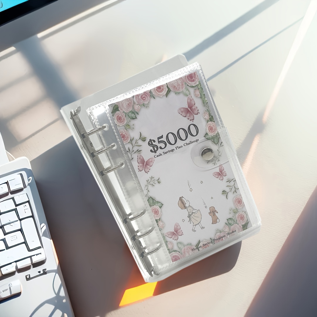 10k 5k 2 5 month money saving challenge binder a6 money - Temu Pakistan