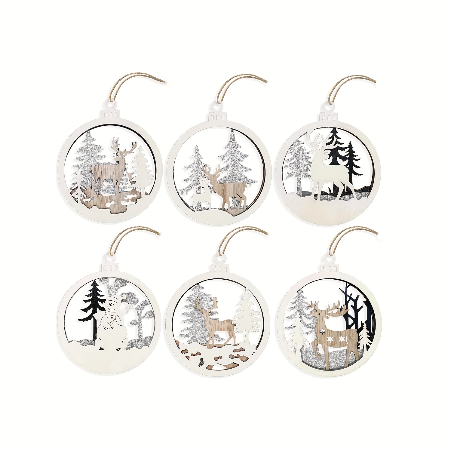 TEMU 24pcs Rustic Christmas Set - & Themes, Decorations For & Decor
