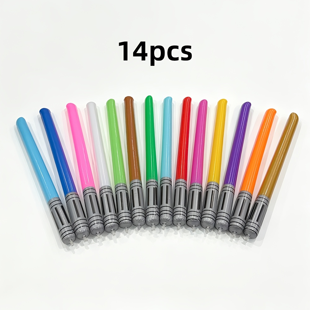 TEMU Set da 14 pezzi di popper lunghi gonfiabili multicolore in PVC per feste, sgonfiabili e pieghevoli per riporli, adatti come bomboniere a tema